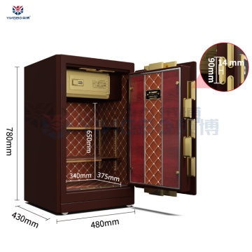 luxury style fingerprint lock office home safe box